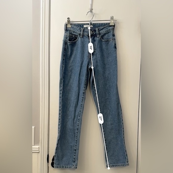 PacSun Straight Mom Jeans 100% Cotton - Size 23 - Picture 8 of 13